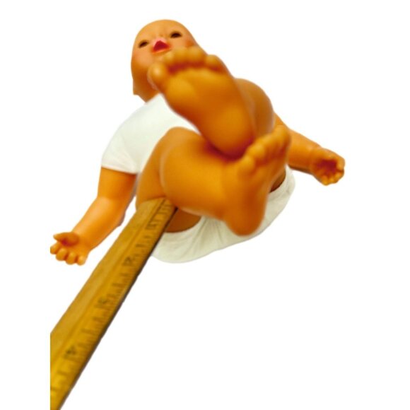 Bayer Reborn Doll Vintage Doll 17 inch Soft Body Pink Clothing - Picture 15 of 15